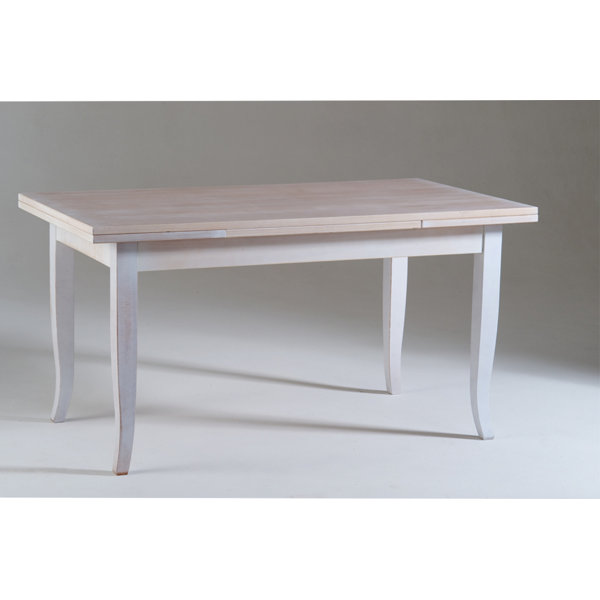 August Grove Chantilly Extendable Solid Wood Dining Table Wayfair.co.uk
